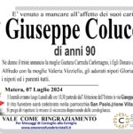 Giuseppe Colucci di anni 90