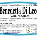 Di Lecce Benedetta di anni 82