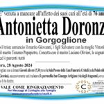 Antonietta Doronzio ved. Gorgoglione   di anni 76