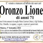 Oronzo Lionetti di ani 71