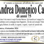 Andrea Domenico Casile di anni 75