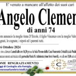 Angelo Clemente di anni 74