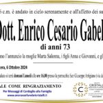 Dott. Enrico Cesario Gabellone di anni 73