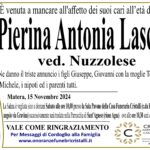 Pierina Antonia Lascaro ved. Nuzzolese  di anni 92