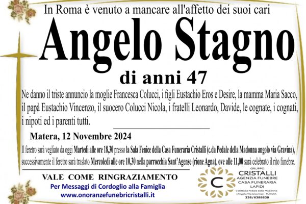 Stagno Angelo di anni 47